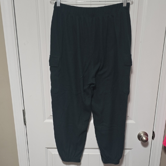 Aerie Deep Green Waffle Joggers LARGE - Picture 5 of 5